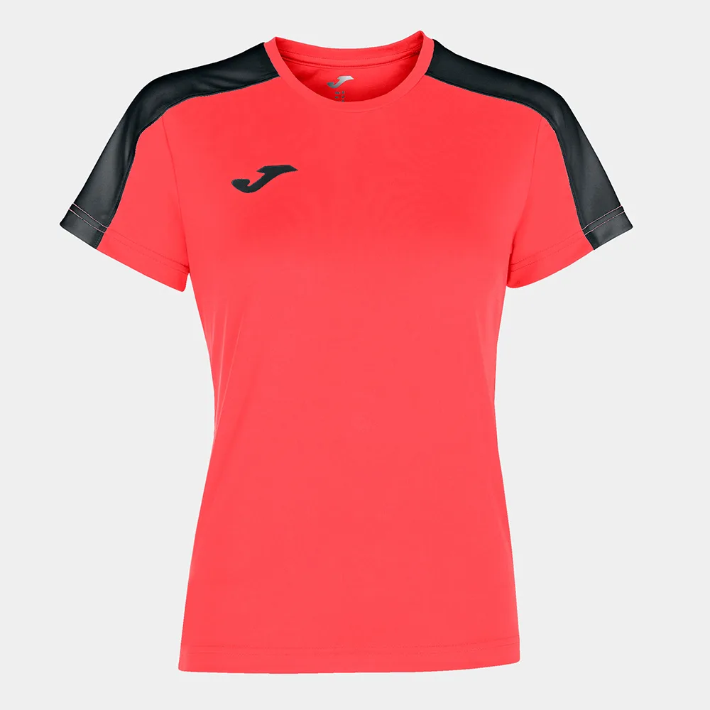 Tricou sport dama Joma Academy III, Coral Fluo / Negru - imagine 1