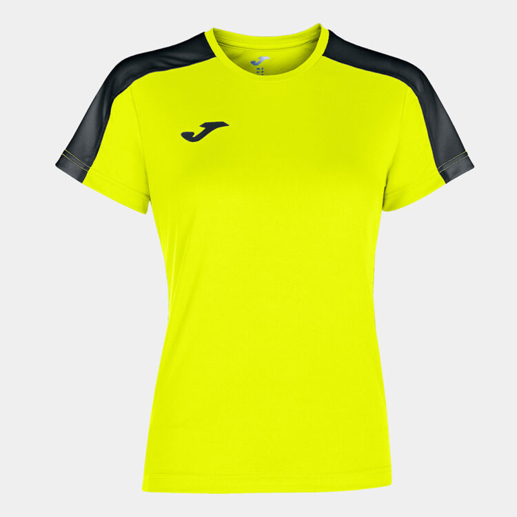 Tricou sport dama Joma Academy III, Galben Fluo / Negru