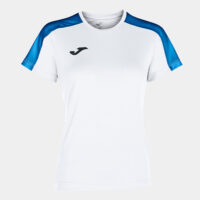 Tricou sport dama Joma Academy III, Alb / Albastru Royal