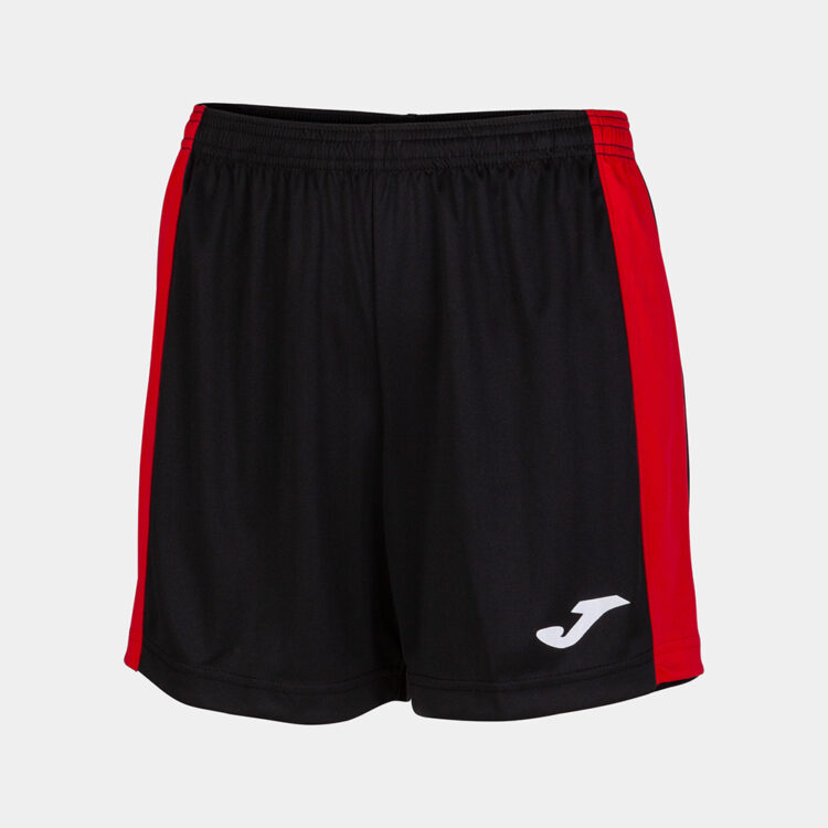 Pantaloni scurti sport dama Joma Maxi, Negru / Rosu