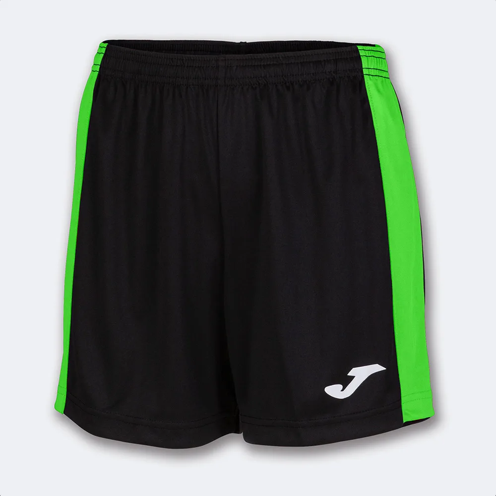 Pantaloni scurti sport dama Joma Maxi, Negru / Verde Fluo - imagine 1