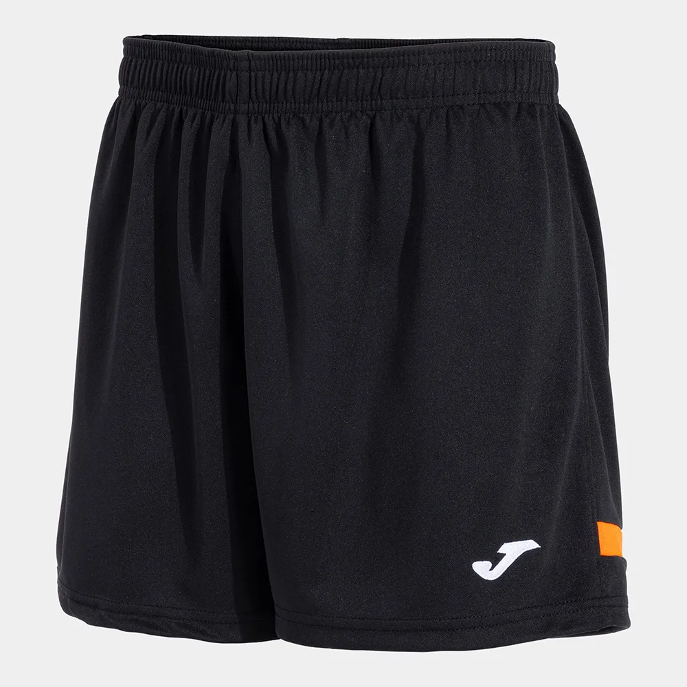 Pantaloni scurti sport dama Joma Tokio, Negru / Portocaliu - imagine 1
