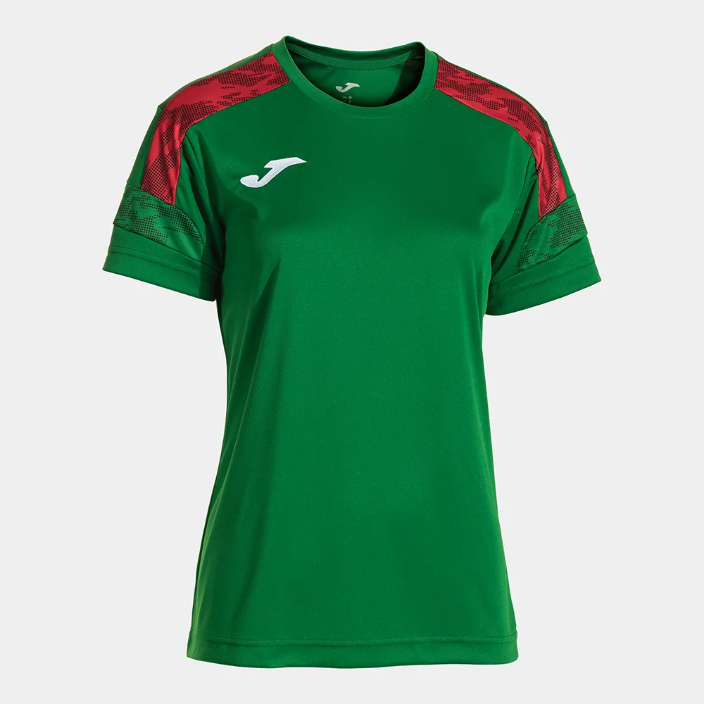 Tricou sport dama Joma Championship VIII, Verde / Rosu - imagine 1
