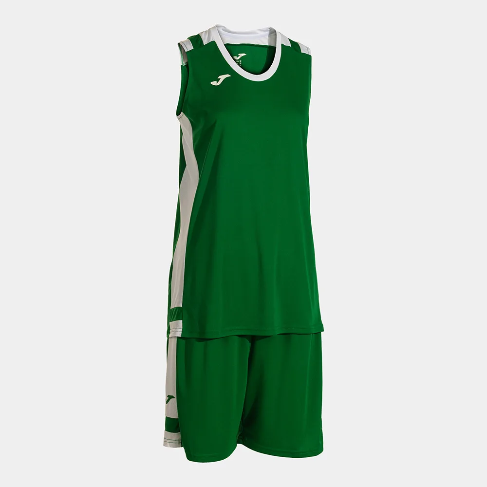 Set echipament baschet dama Joma Lider, Verde / Alb - imagine 1