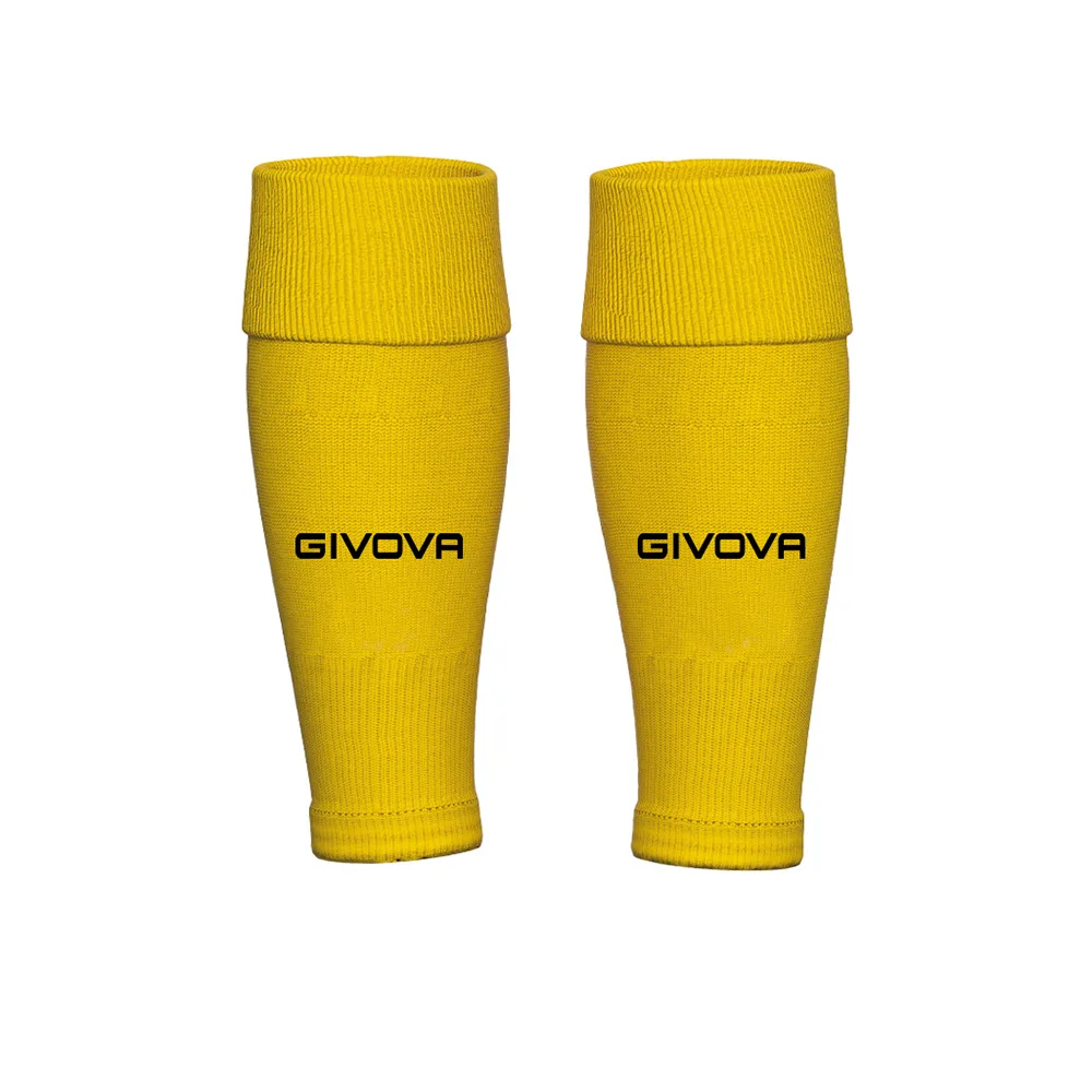 Jambiere fara talpa Givova Tubolare, Galben - imagine 1