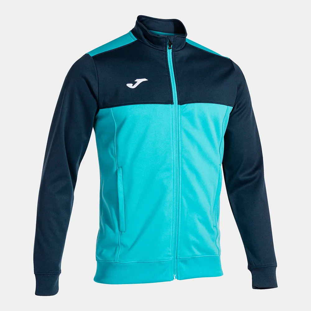 Bluza trening Joma Winner, Turcoaz Fluo / Bleumarin - imagine 1