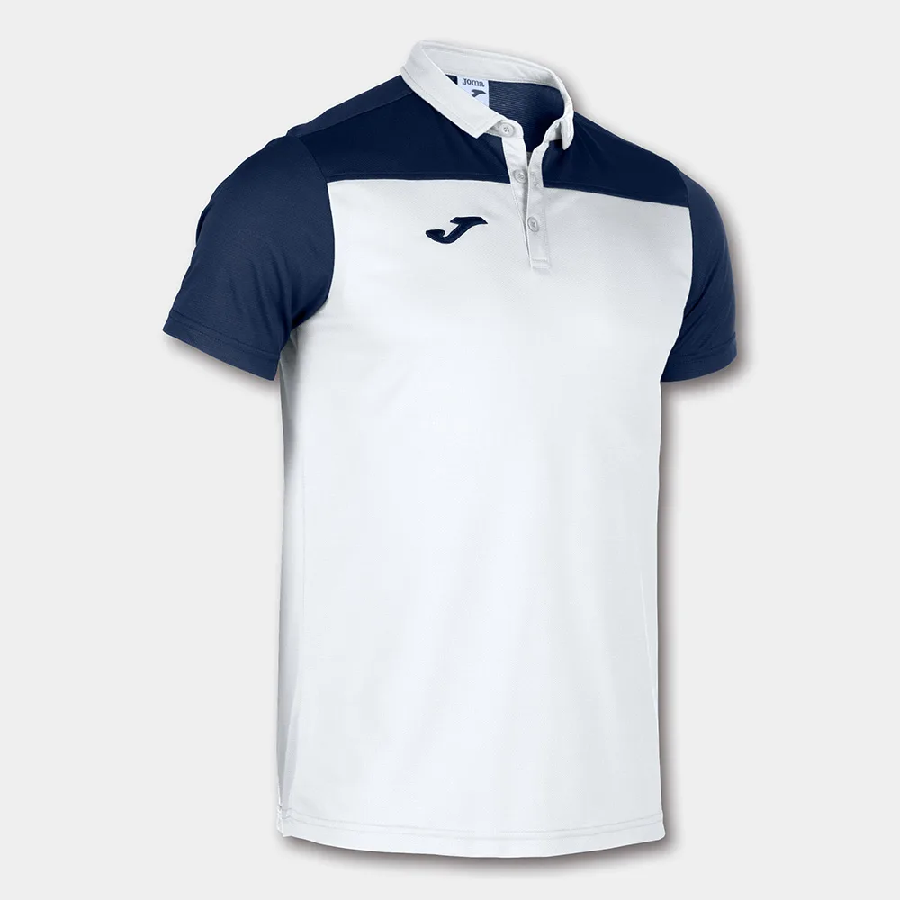 Tricou polo Joma Hobby II, Alb / Bleumarin - imagine 1