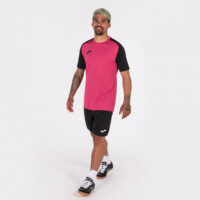 Tricou sport Joma Academy IV, Fuxia / Negru - imagine 5
