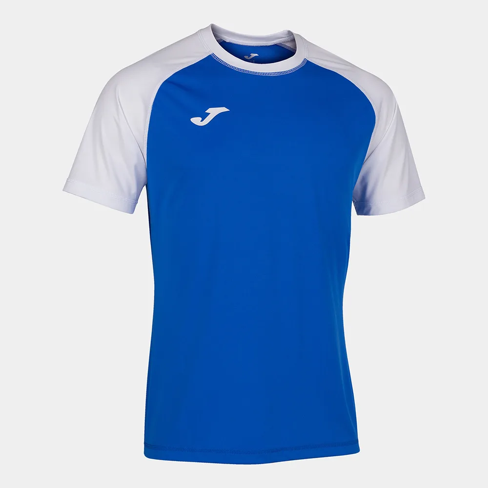 Tricou sport Joma Teamwork, Alb / Albastru Royal - imagine 1