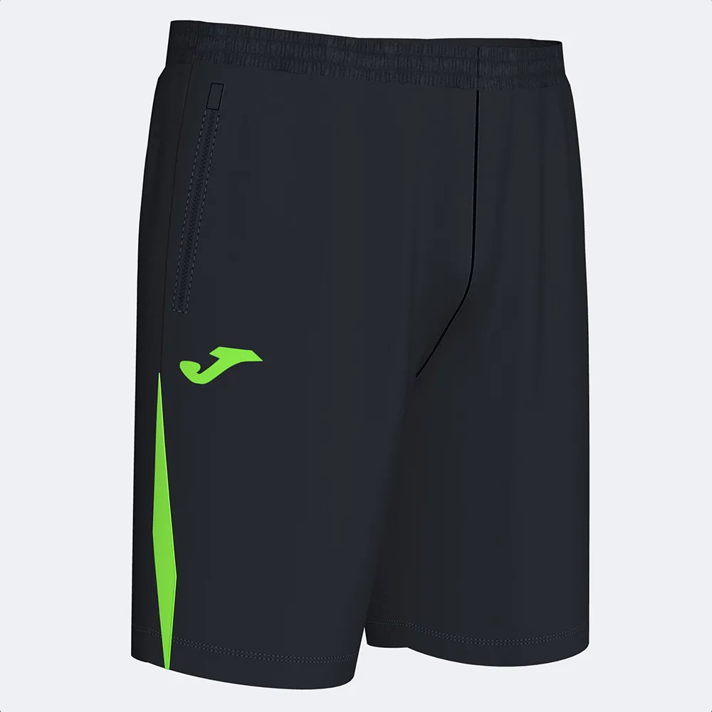 Pantaloni scurti Joma Championship VII, Negru / Verde Fluo - imagine 1