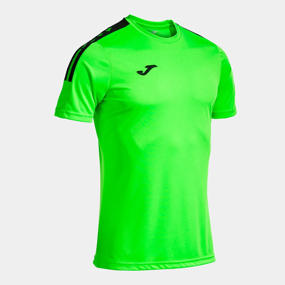 Tricou sport Joma Olimpiada, Verde Fluo / Negru - imagine 1