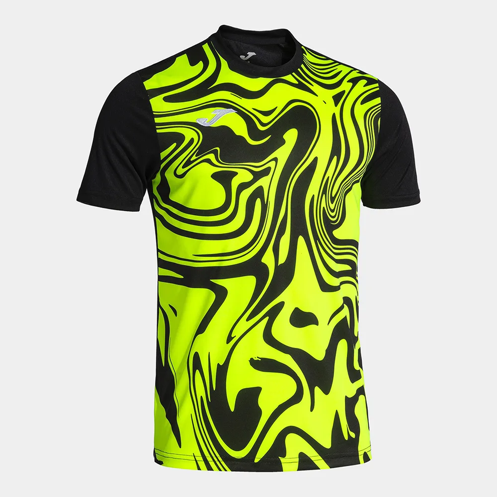 Tricou sport Joma Lion II, Galben Fluo / Negru - imagine 1