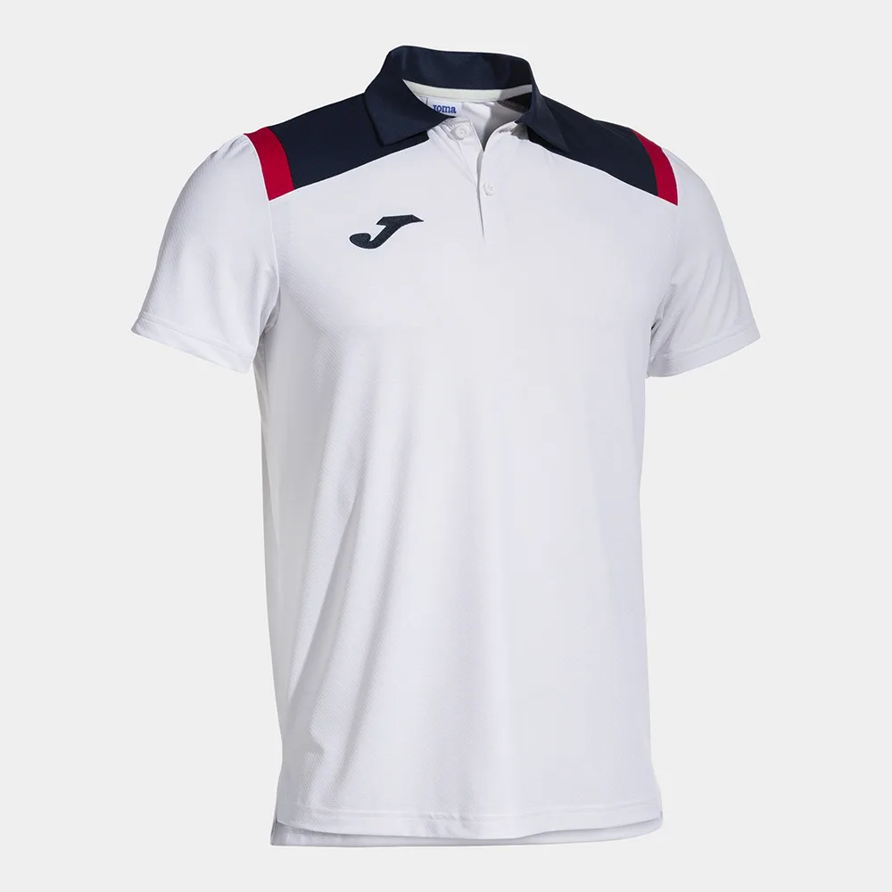 Tricou polo Joma Toledo, Alb / Bleumarin - imagine 1