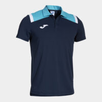 Tricou polo Joma Toledo, Bleumarin / Turcoaz Fluo