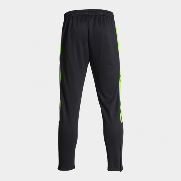 Pantaloni lungi Joma Olimpiada, Negru / Verde Fluo - imagine 3