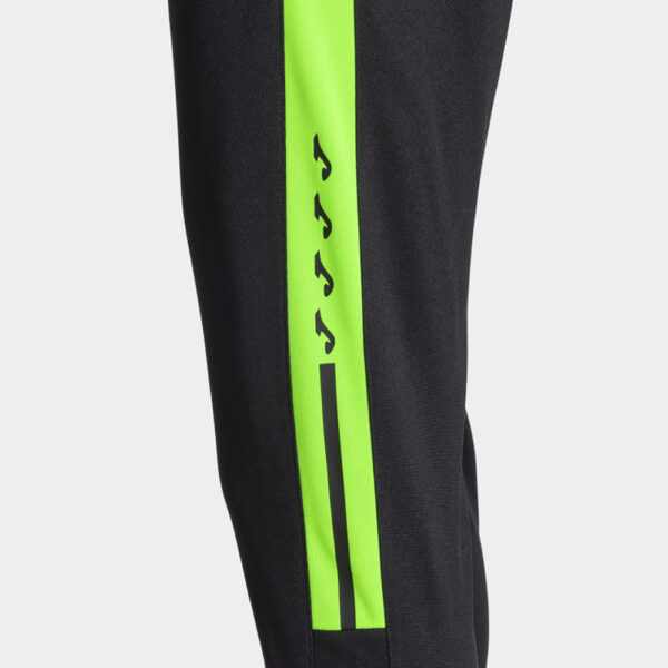 Pantaloni lungi Joma Olimpiada, Negru / Verde Fluo - imagine 4