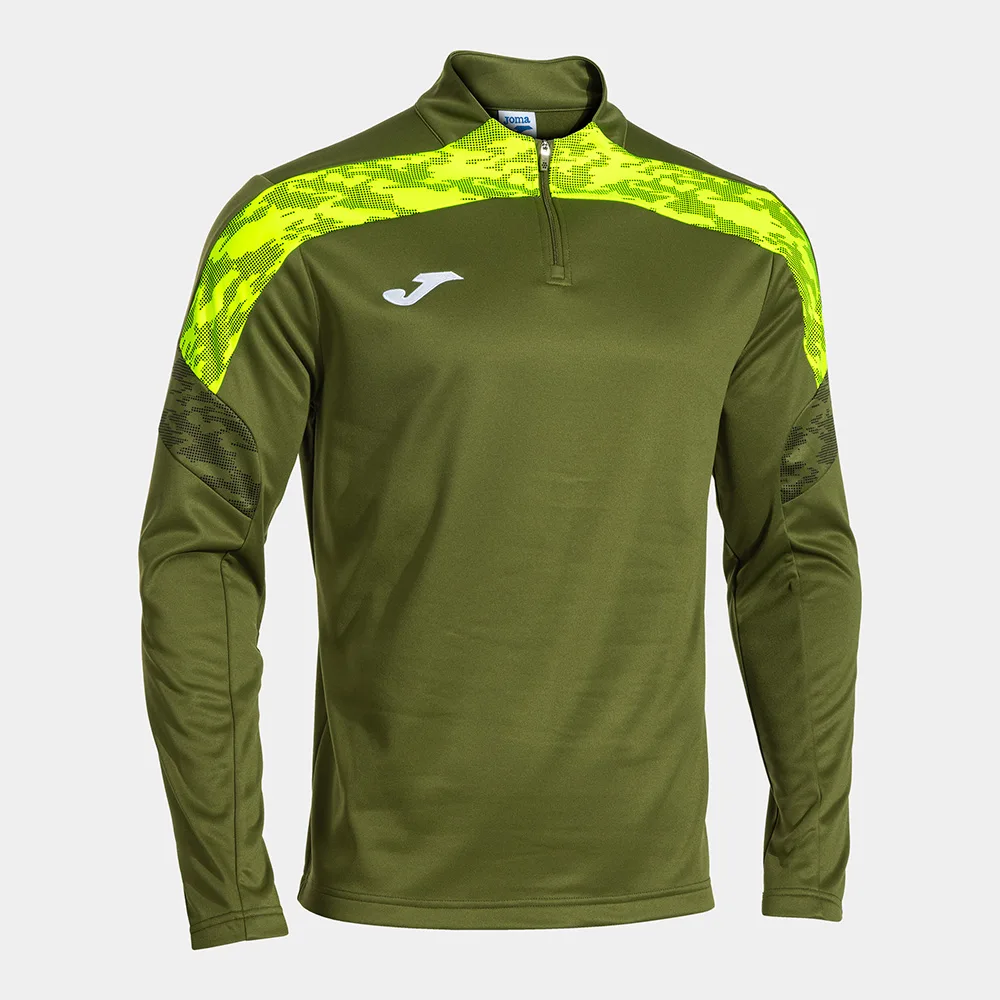 Bluza antrenament Joma Championship VIII, Verde Militar / Galben Fluo - imagine 1