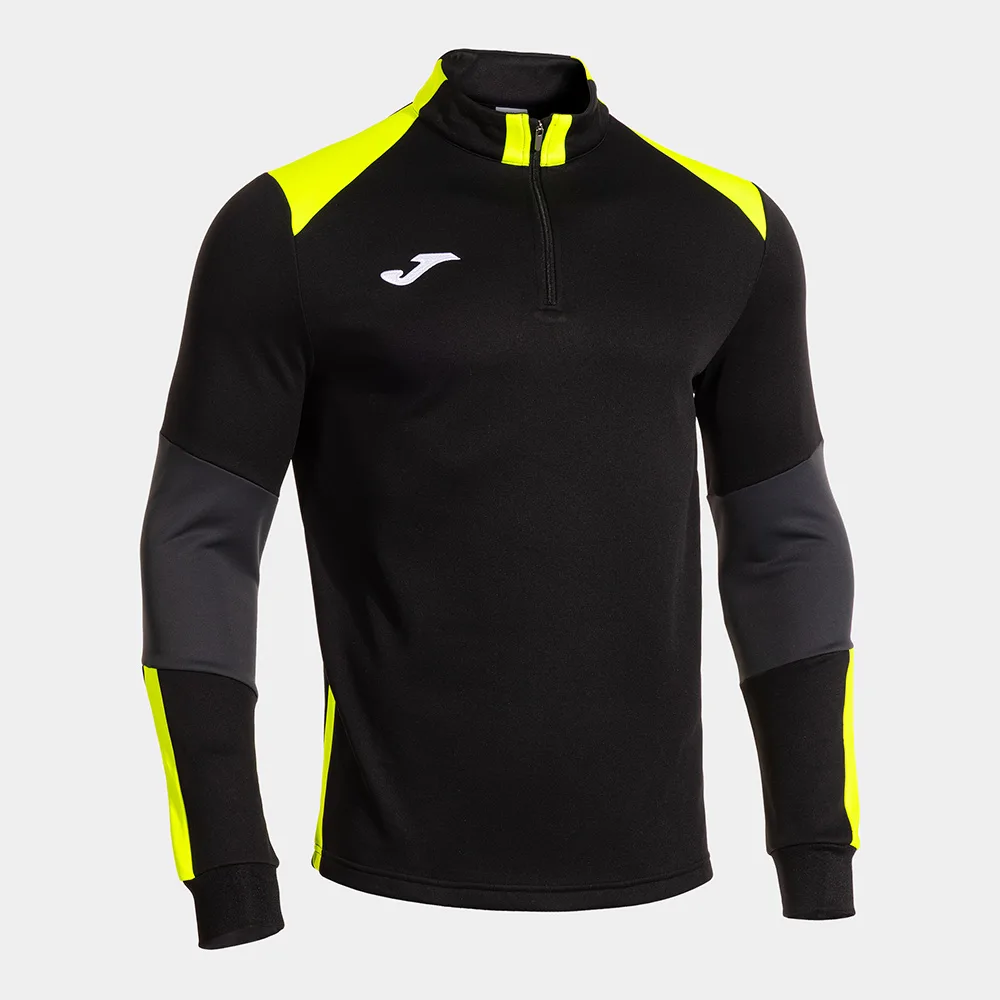 Bluza antrenament Joma Danubio IV, Negru / Galben Fluo - imagine 1
