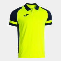 Tricou polo Joma Lider, Galben Fluo / Bleumarin
