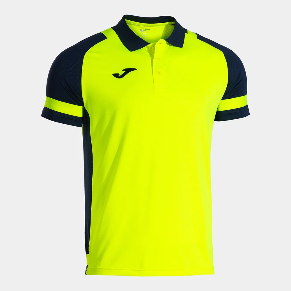 Tricou polo Joma Lider, Galben Fluo / Bleumarin - imagine 1