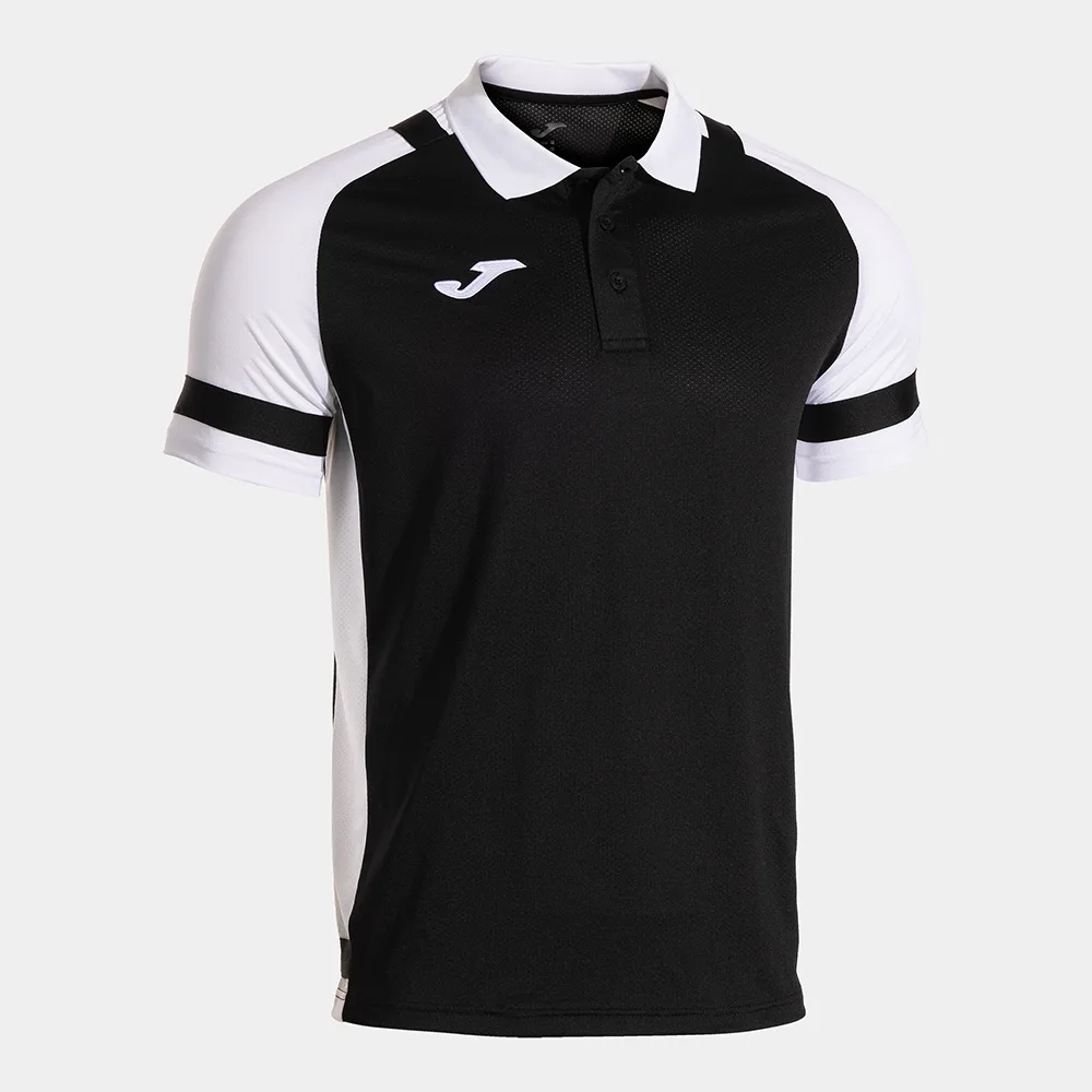 Tricou polo Joma Lider, Negru / Alb - imagine 1