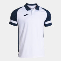 Tricou polo Joma Lider, Alb / Bleumarin