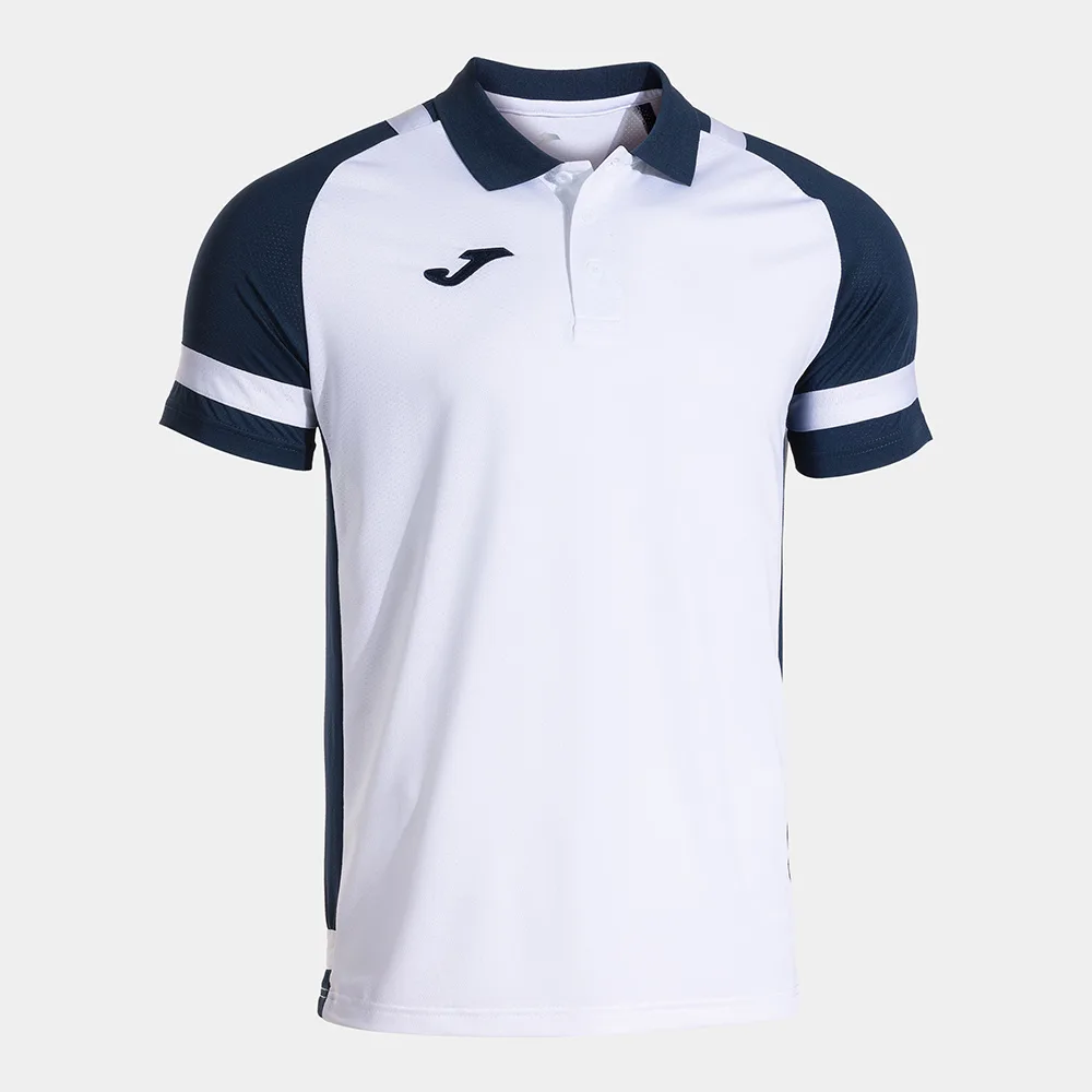Tricou polo Joma Lider, Alb / Bleumarin - imagine 1