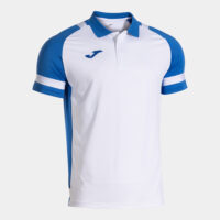 Tricou polo Joma Lider, Alb / Albastru Royal