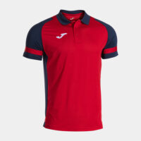 Tricou polo Joma Lider, Rosu / Bleumarin