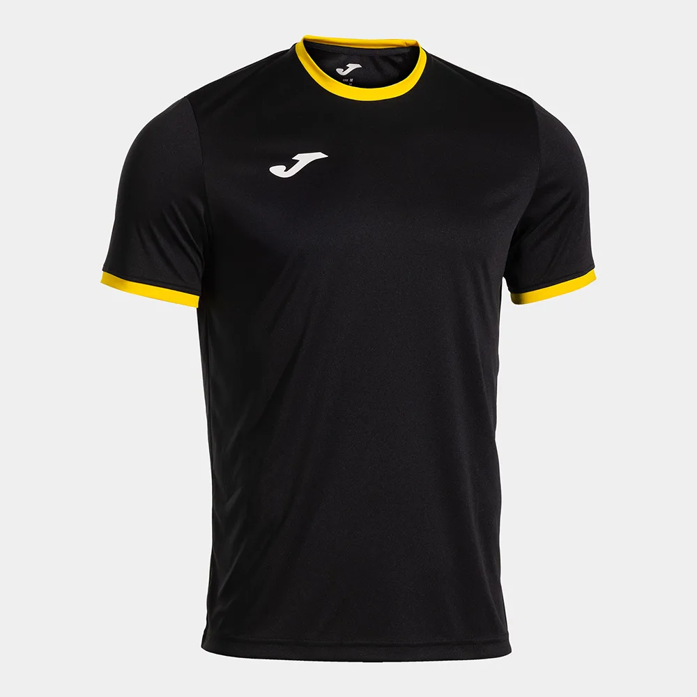 Tricou sport Joma Combi Premium, Negru / Galben - imagine 1