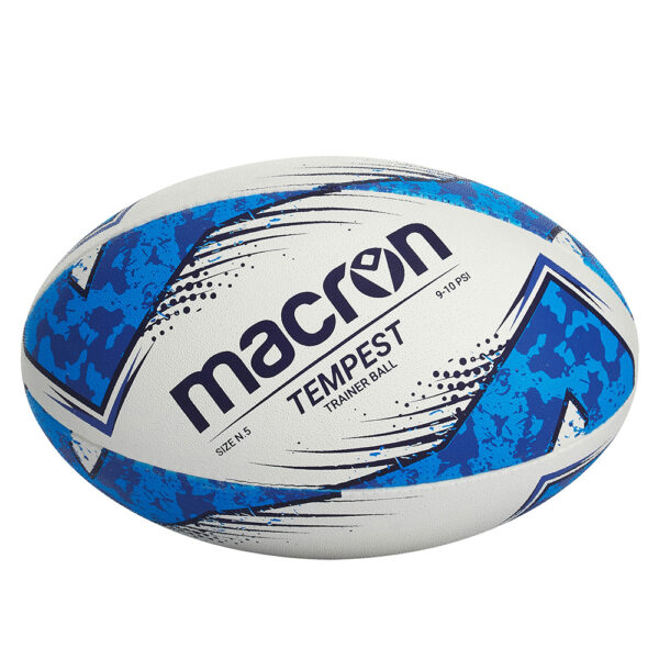 Minge rugby Macron Tempest, Alb / Albastru Royal (Nr. 3) - imagine 2
