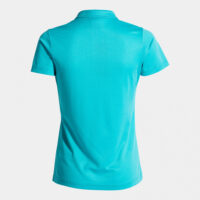 Tricou polo dama Joma Hobby, Turcoaz Fluo - imagine 2
