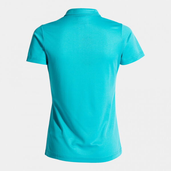 Tricou polo dama Joma Hobby, Turcoaz Fluo - imagine 2
