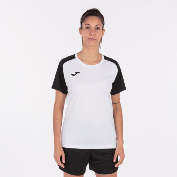 Tricou sport dama Joma Academy IV, Alb / Negru - imagine 5