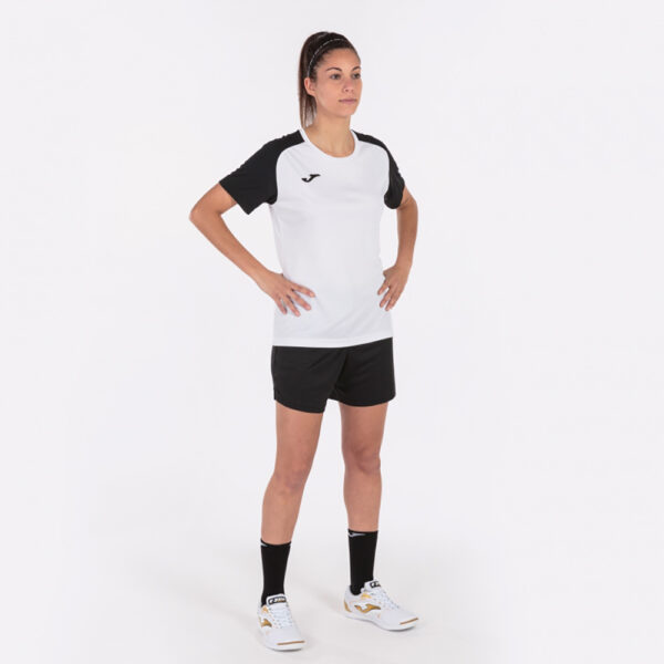 Tricou sport dama Joma Academy IV, Alb / Negru - imagine 4