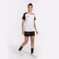 Tricou sport dama Joma Academy IV, Alb / Negru - imagine 3