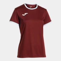 Tricou sport dama Joma Combi Premium, Visiniu / Alb