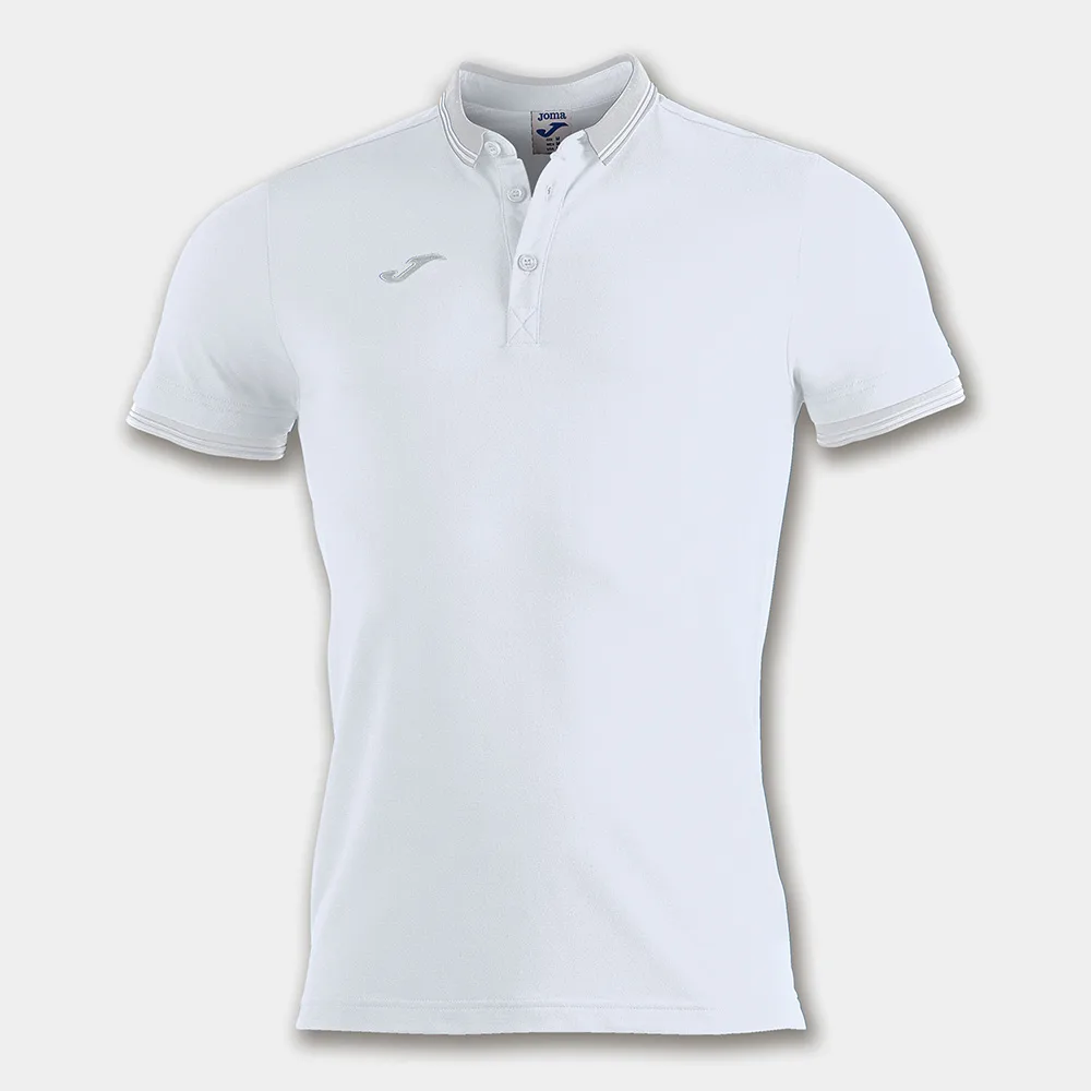 Tricou polo bumbac Joma Bali II, Alb - imagine 1