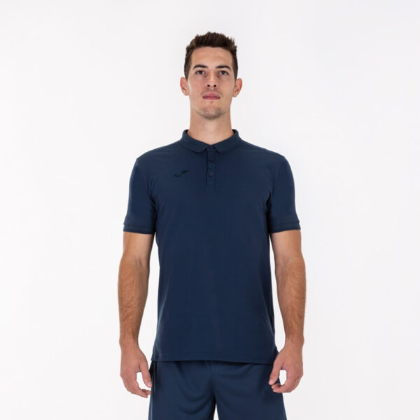 Tricou polo bumbac Joma Bali II, Bleumarin inchis - imagine 2
