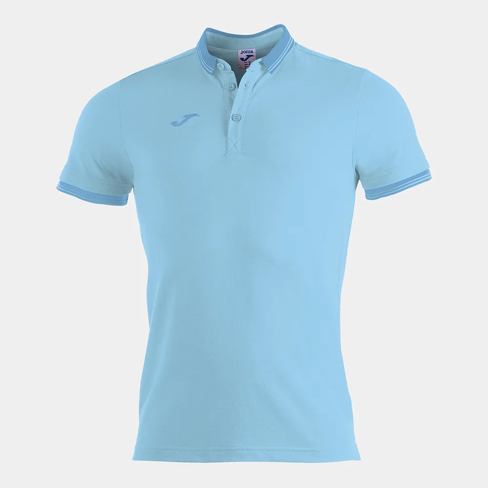 Tricou polo bumbac Joma Bali II, Albastru Sky - imagine 1