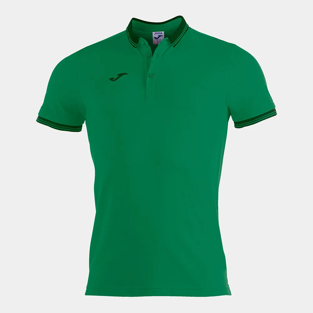 Tricou polo bumbac Joma Bali II, Verde - imagine 1