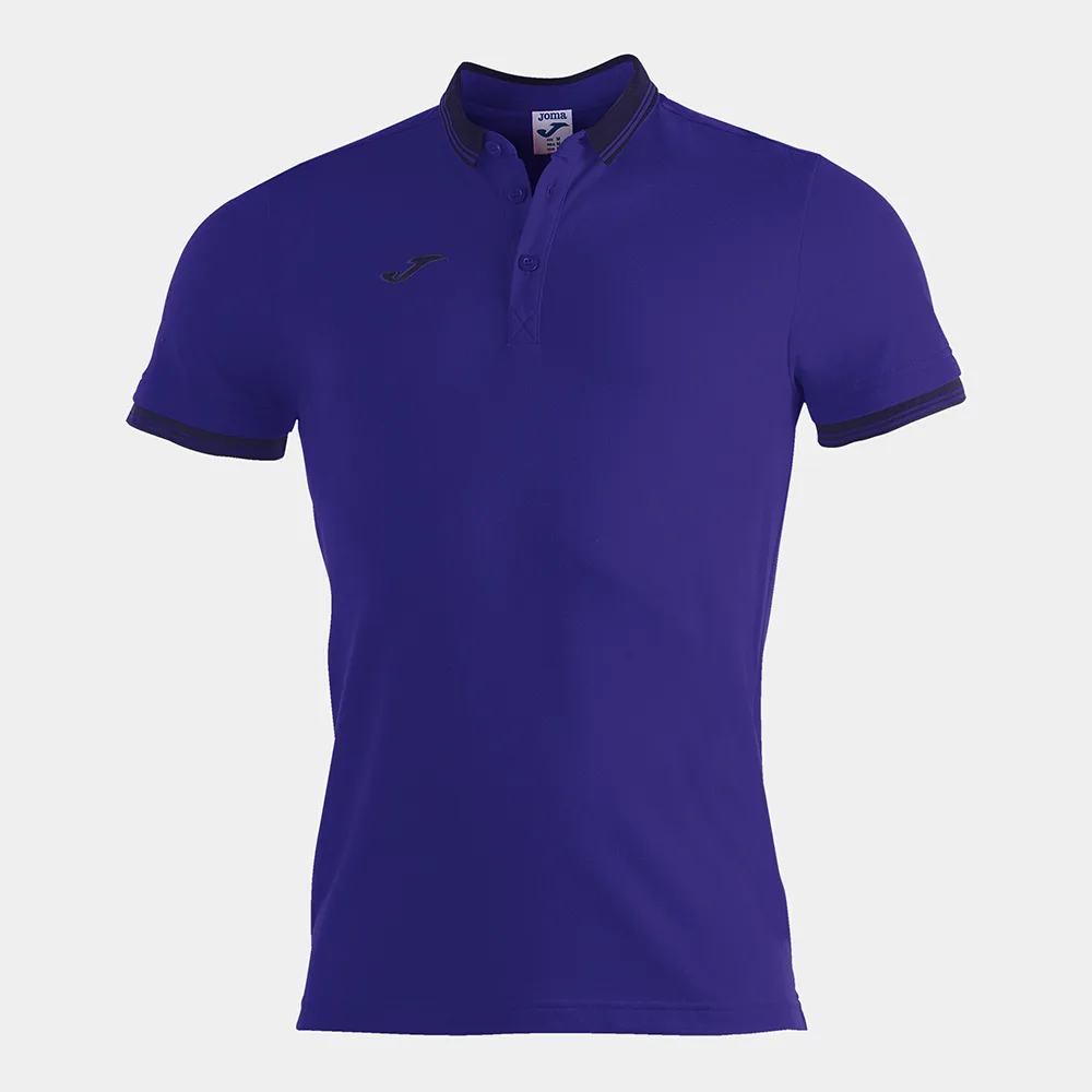 Tricou polo bumbac Joma Bali II, Mov - imagine 1