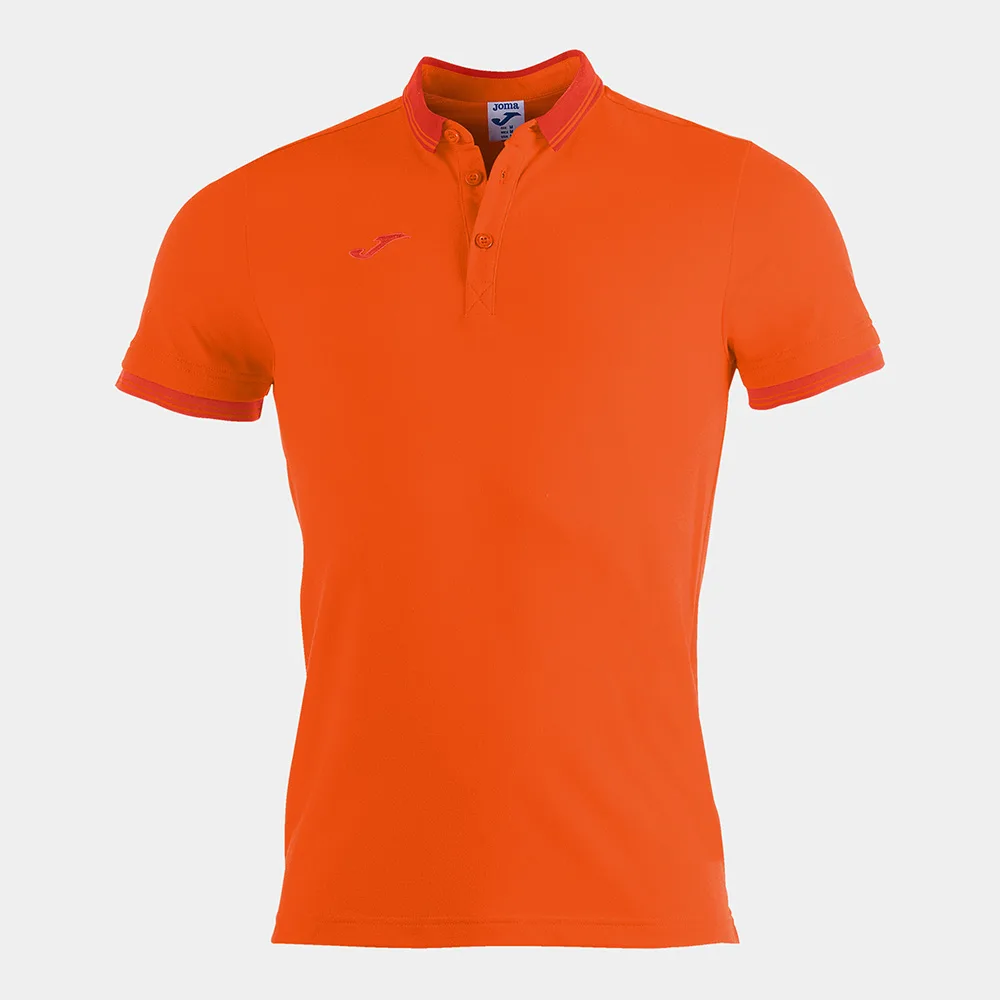 Tricou polo bumbac Joma Bali II, Portocaliu - imagine 1