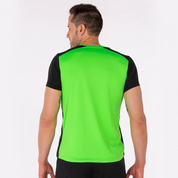 Tricou alergare Joma Record II, Verde Fluo / Negru - imagine 5