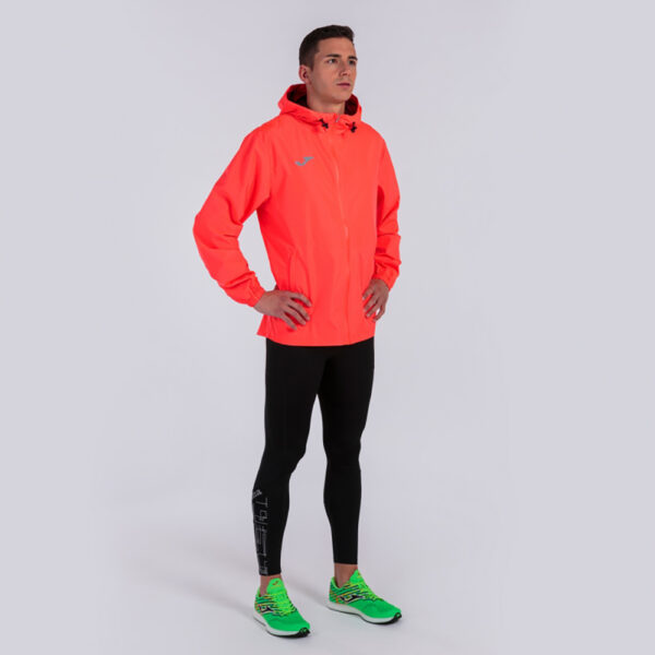 Geaca ploaie Joma Elite VIII, Coral Fluo - imagine 2