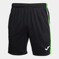 Pantaloni scurti tenis Joma Open III, Negru / Verde Fluo