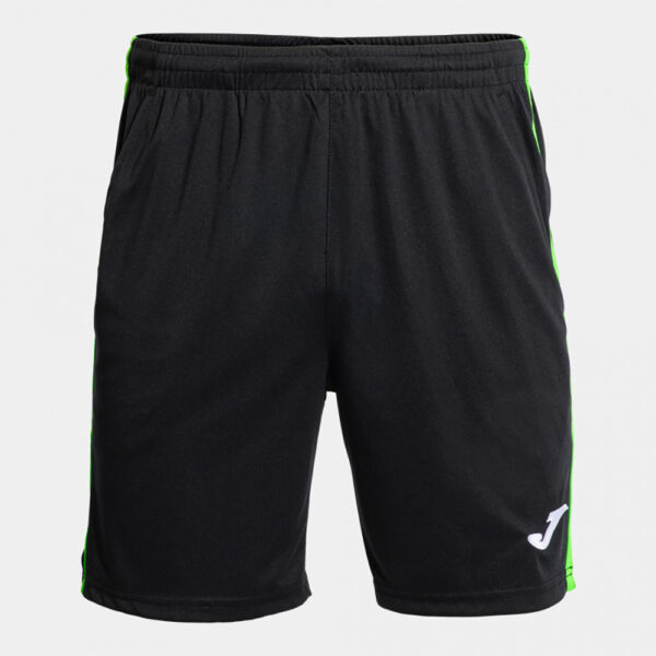 Pantaloni scurti tenis Joma Open III, Negru / Verde Fluo - imagine 2