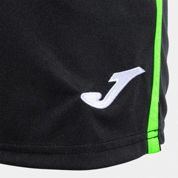 Pantaloni scurti tenis Joma Open III, Negru / Verde Fluo - imagine 6