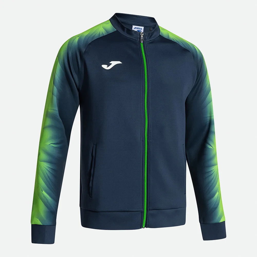Bluza trening Joma Elite XI, Bleumarin / Verde Fluo - imagine 1