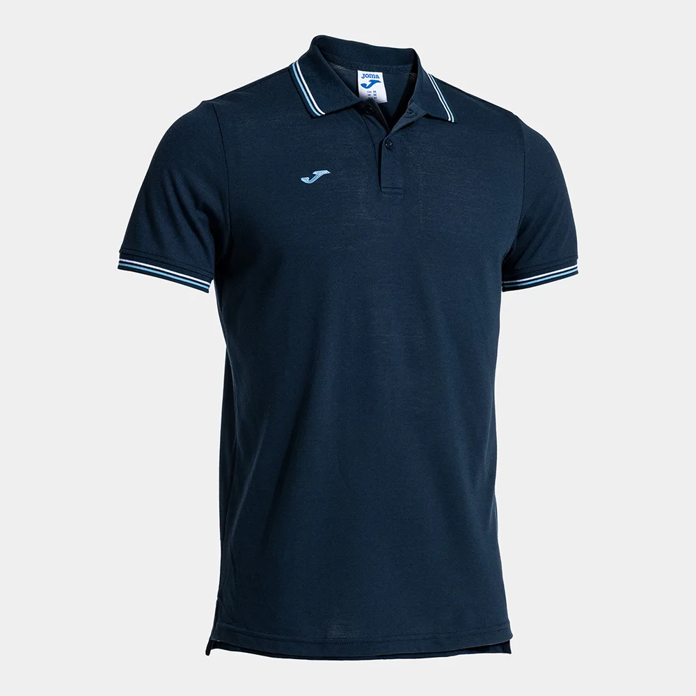 Tricou polo bumbac Joma Confort Classic, Bleumarin / Albastru Sky - imagine 1